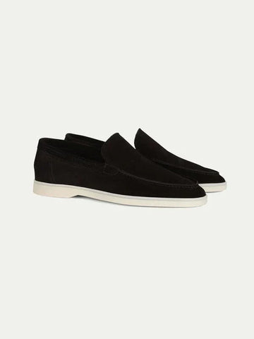 Men’s Black Suede Loafers – Minimalist Slip-On Shoes