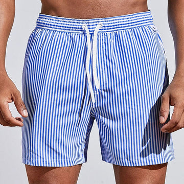 Men’s Quick-Dry Swimwear Shorts – Striped Design