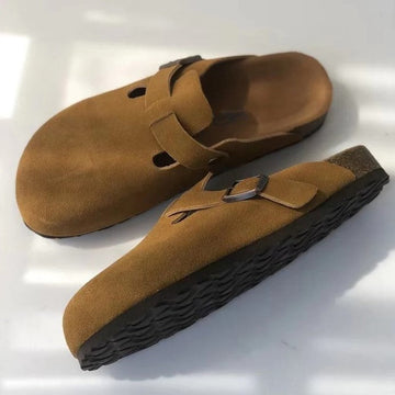 Unisex Boston Sandals – Adjustable Buckle – Slip-On Comfort – Timeless Casual Style