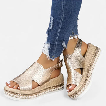 Women’s Stylish Platform Sandals – Supportive Walking Shoes