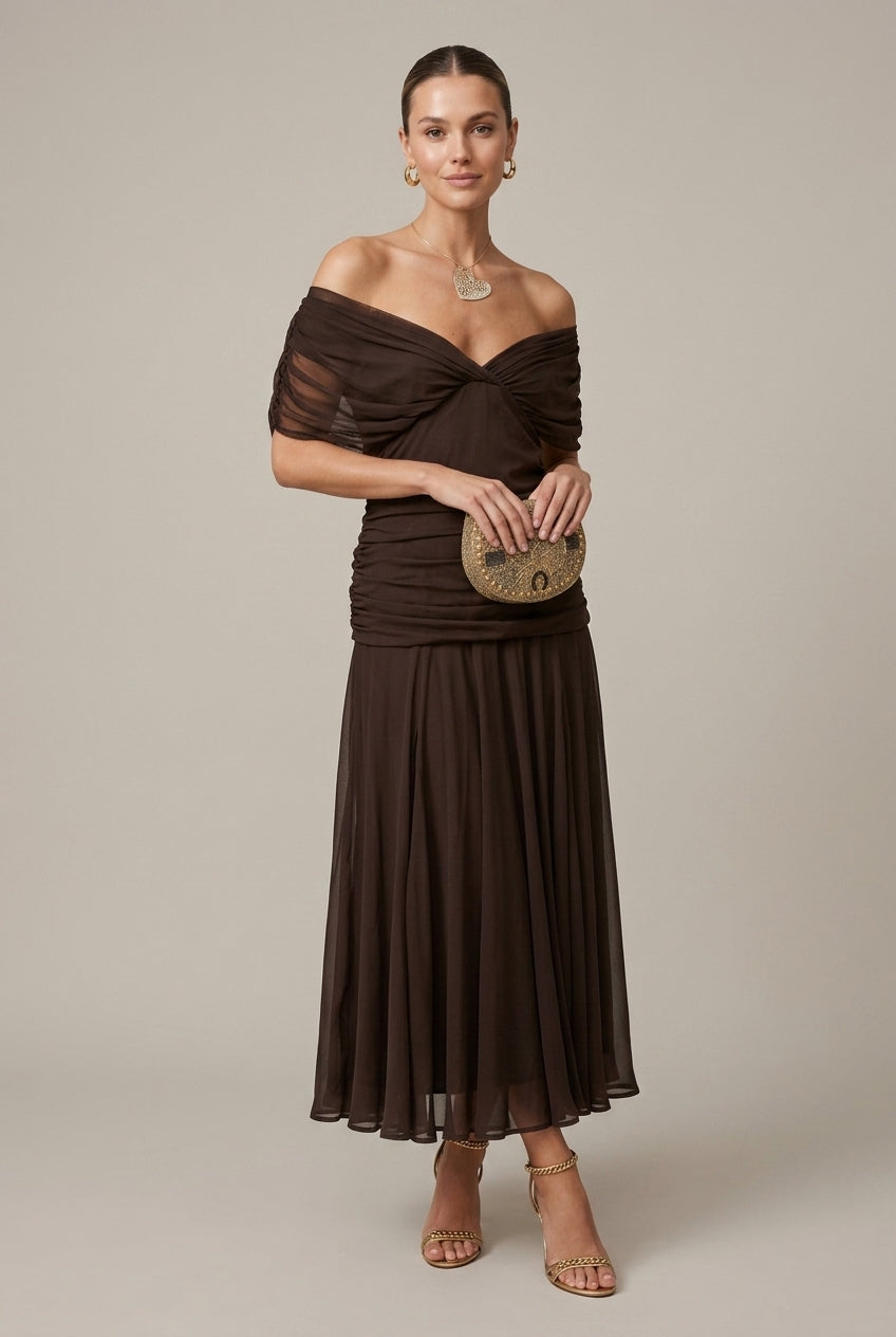 sheer wrap maxi dress Need Supply Sheer Starry Black and White Maxi Wrap Dress Women Size XS NWT