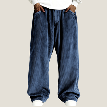 Men's Simple Ribbed Stylish Corduroy Casual Trousers