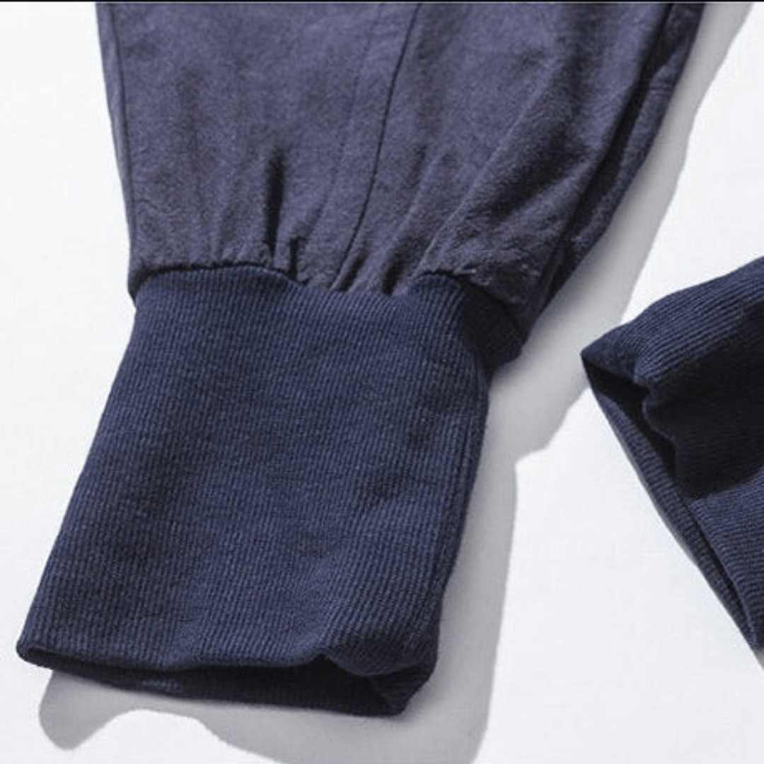 Men's Cotton Harem Pants - Drop Crotch - Ribbed Cuffs
