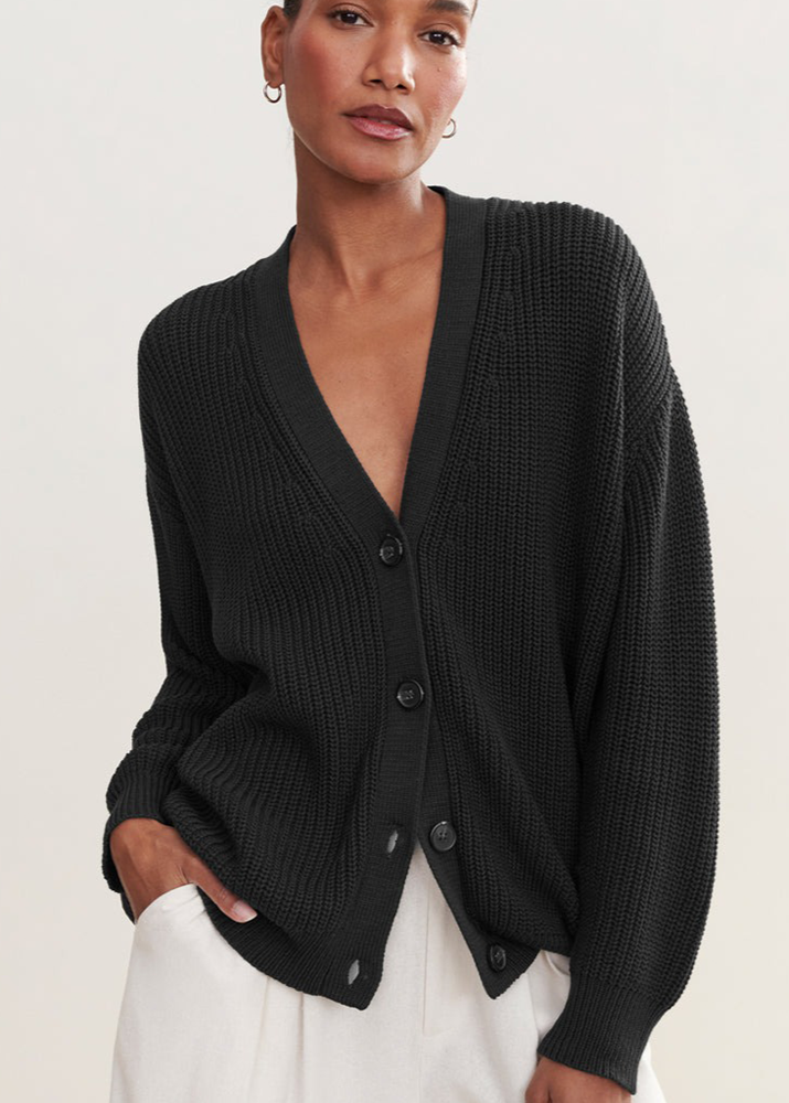 Button-Up Knitted Oversized Cardigan for Women