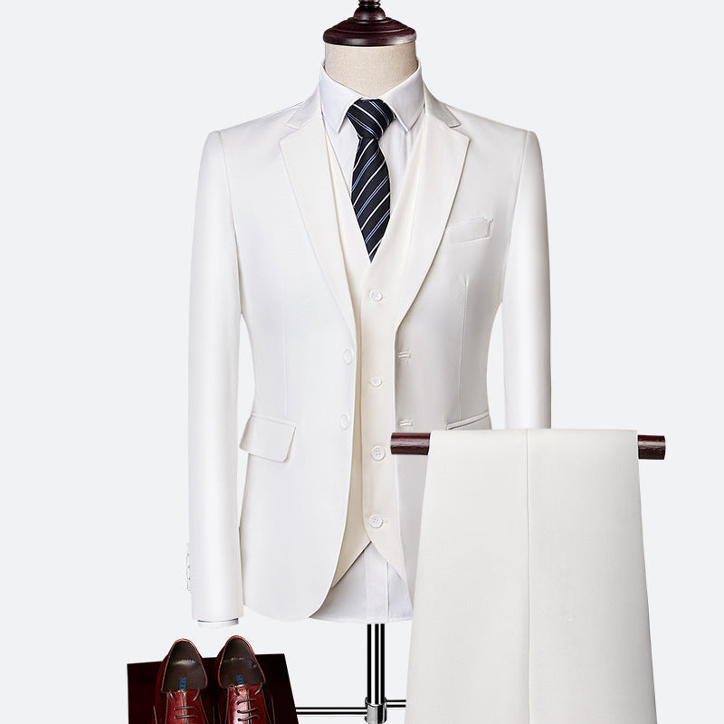 Formal Three-Piece Suit Set – Slim Fit – Single-Breasted – Classic Design