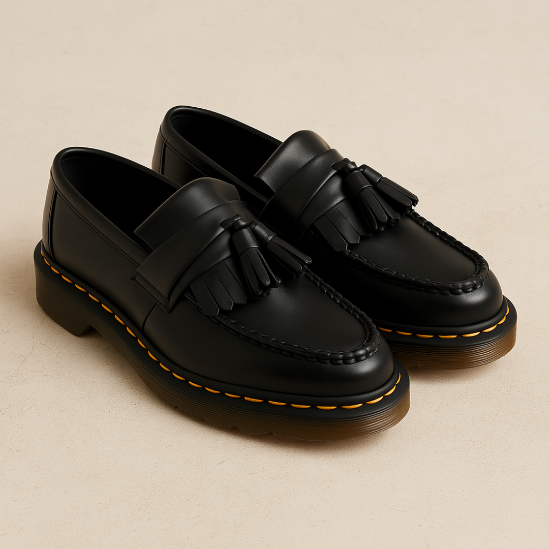 Men’s Black Tassel Loafers – Classic Slip-On Shoes for Smart and Casual Wear