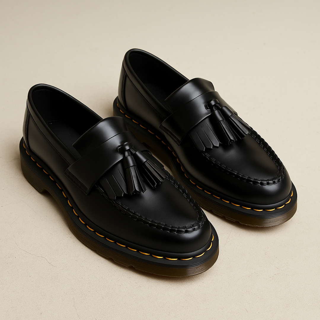 Men’s Black Tassel Loafers – Classic Slip-On Shoes for Smart and Casual Wear