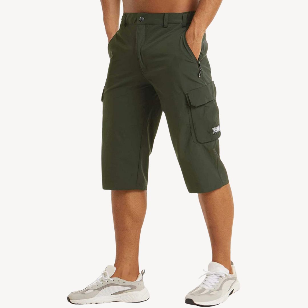 Men’s Cargo Capri Shorts – Utility Style with Modern Comfort