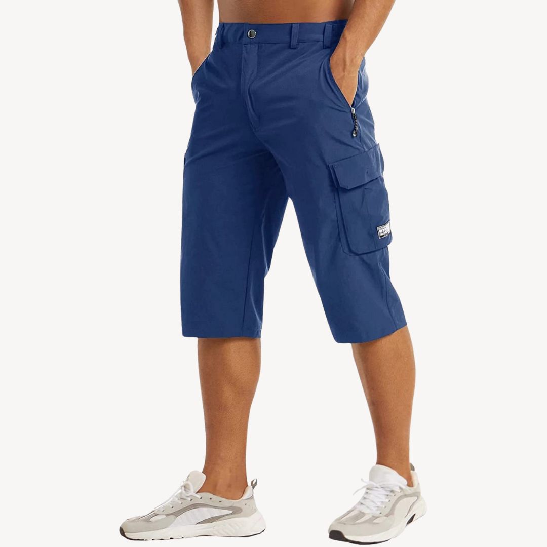 Men’s Cargo Capri Shorts – Utility Style with Modern Comfort