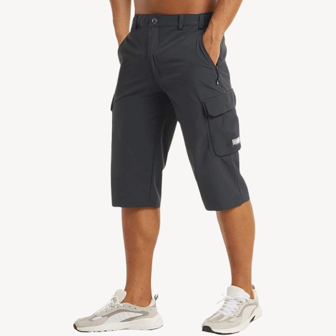 Men’s Cargo Capri Shorts – Utility Style with Modern Comfort