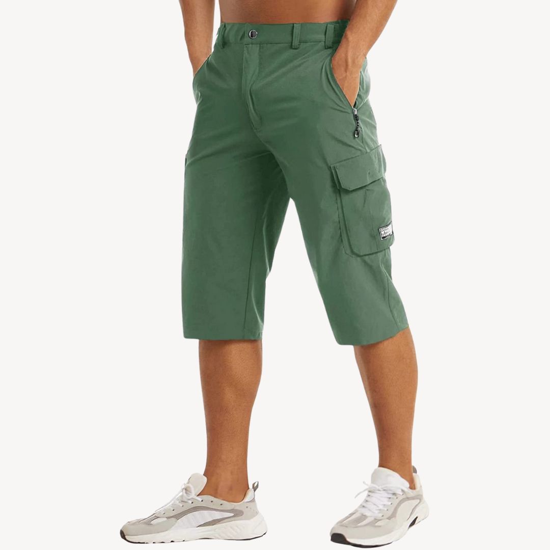 Men’s Cargo Capri Shorts – Utility Style with Modern Comfort