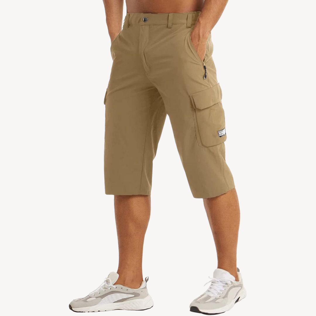 Men’s Cargo Capri Shorts – Utility Style with Modern Comfort