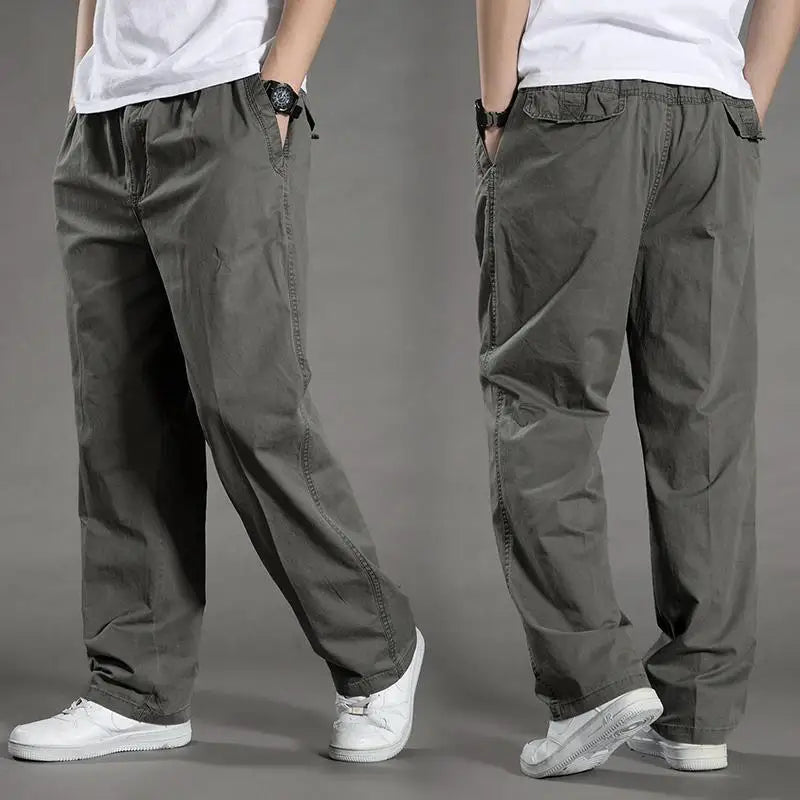 Men’s Relaxed Fit Elastic Waist Casual Pants