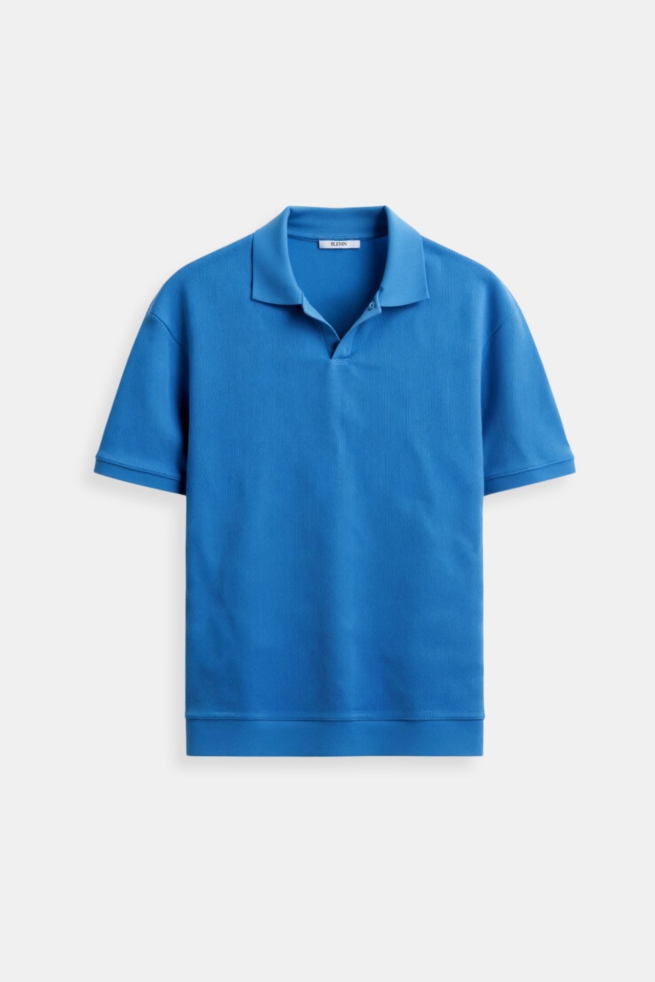 Men’s Ribbed Short Sleeve Polo – Minimalist Essential