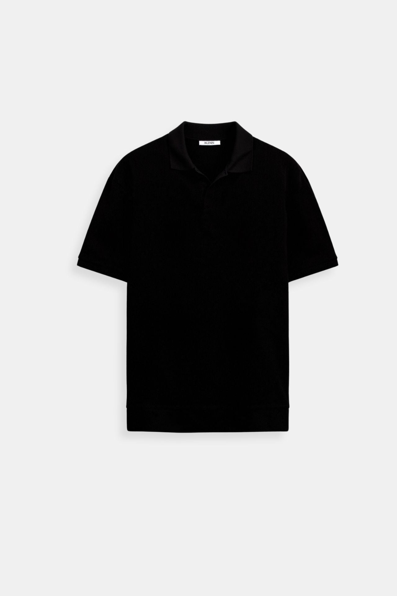 Men’s Ribbed Short Sleeve Polo – Minimalist Essential