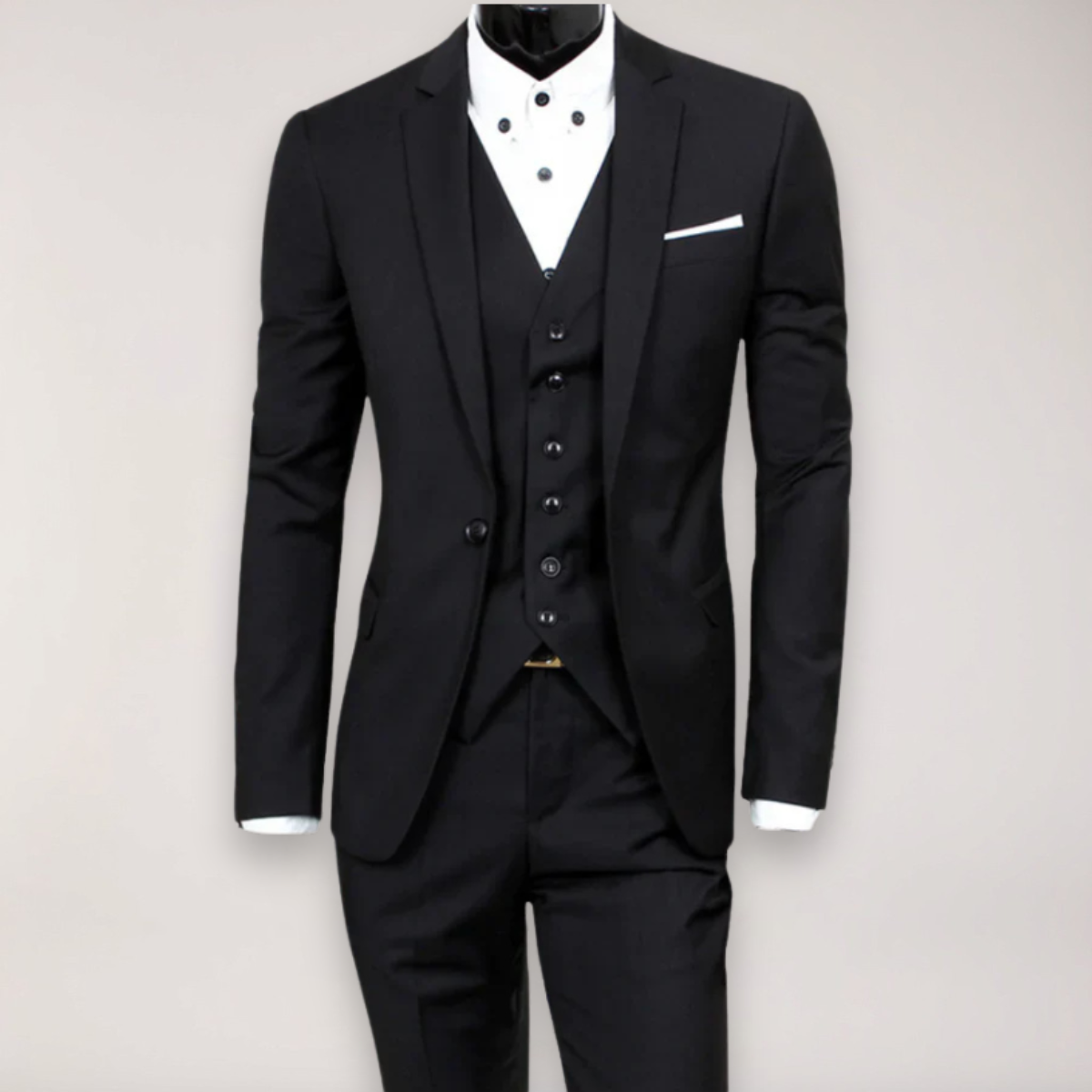 Men’s Slim Fit 3-Piece Suit – Tailored Wedding & Business Formal Wear