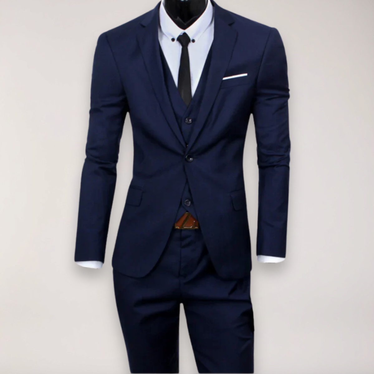 Men’s Slim Fit 3-Piece Suit – Tailored Wedding & Business Formal Wear