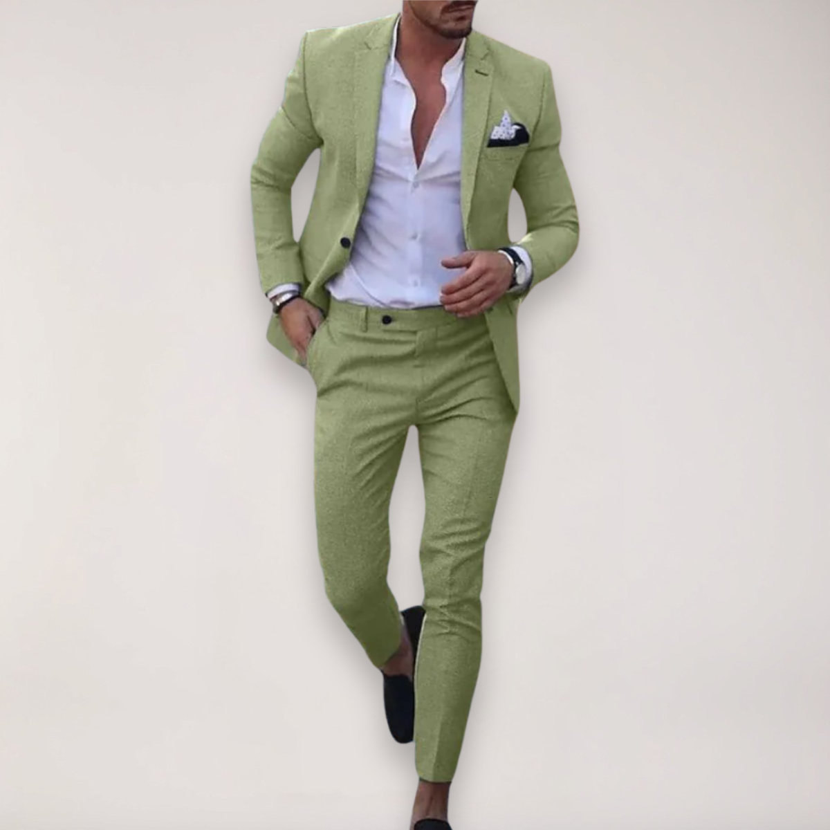 Men’s Slim Fit Two Piece Suit for Weddings