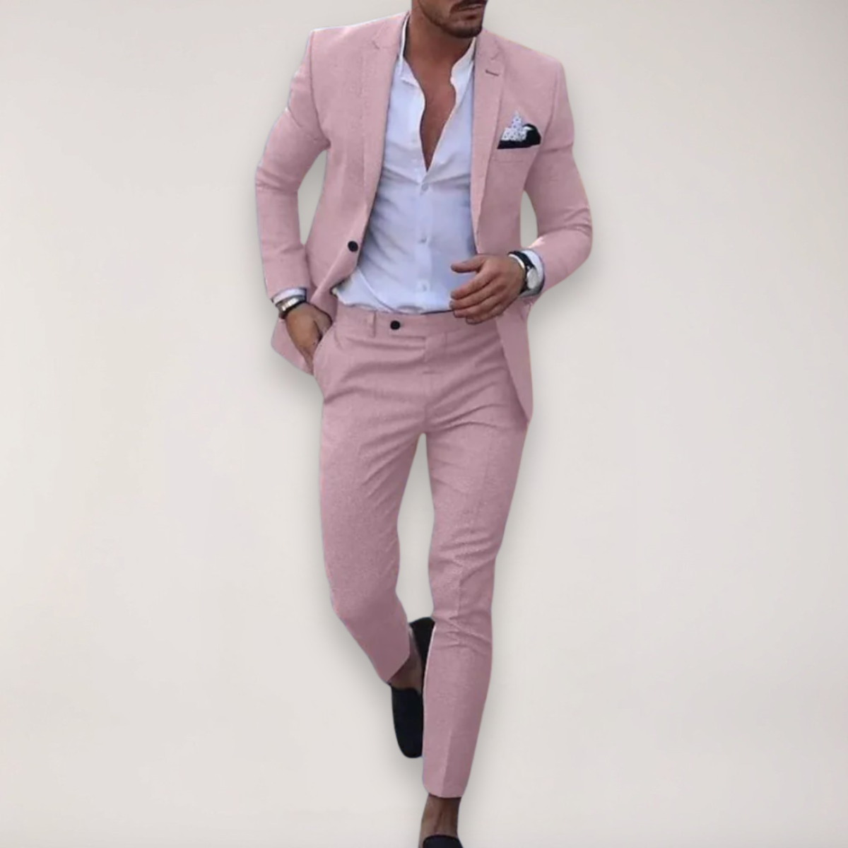 Men’s Slim Fit Two Piece Suit for Weddings
