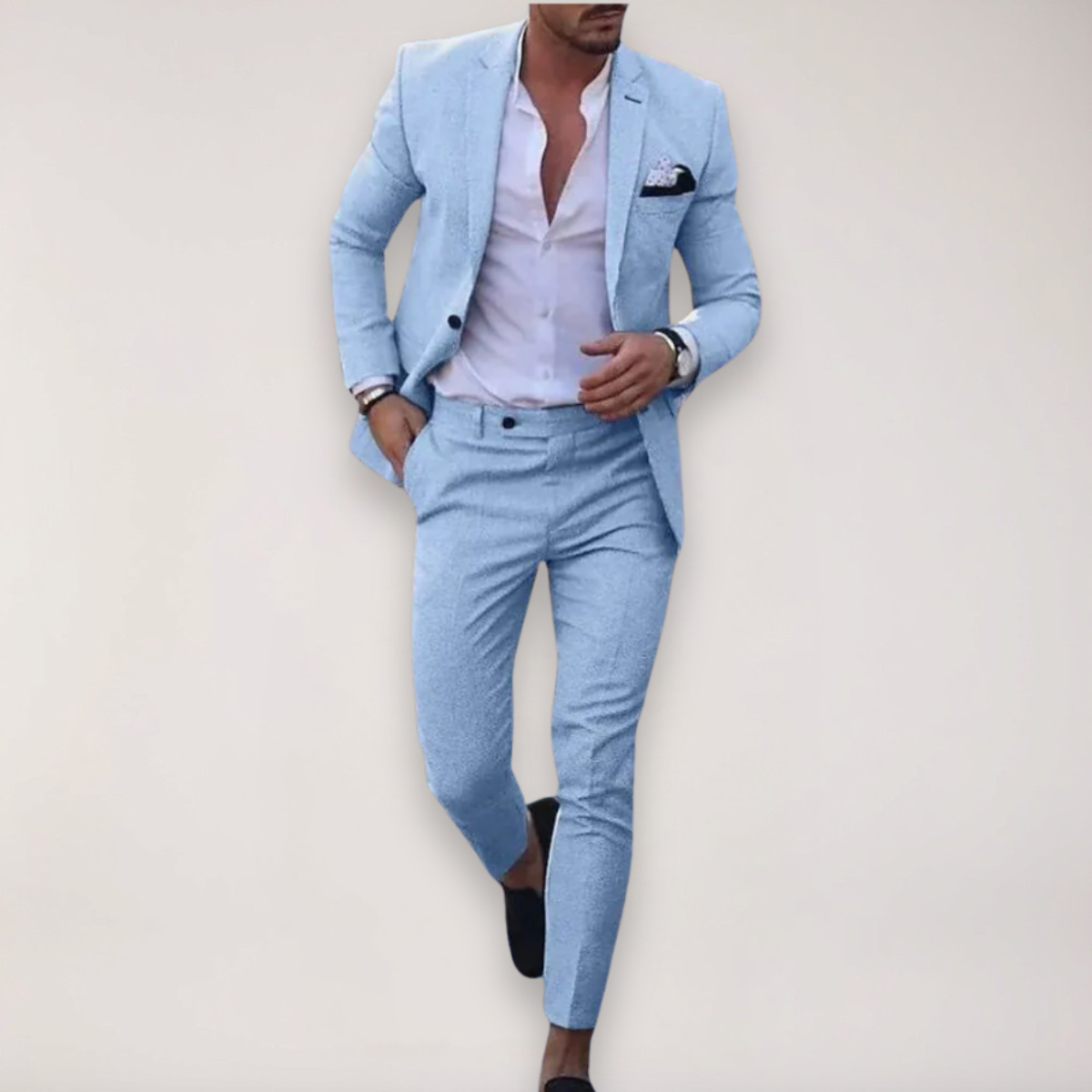 Men’s Slim Fit Two Piece Suit for Weddings