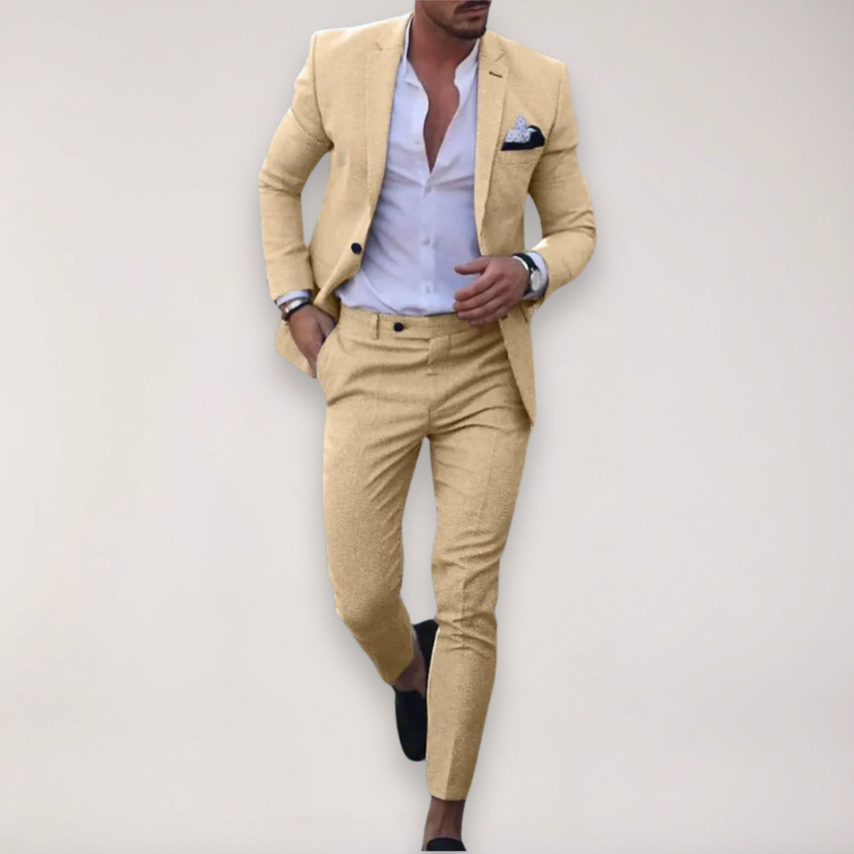 Men’s Slim Fit Two Piece Suit for Weddings