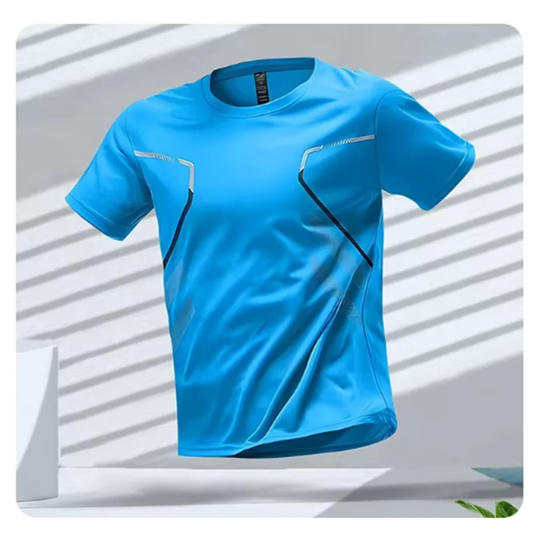 Men’s Sports T-Shirt – Short Sleeve – Lightweight – Breathable Design