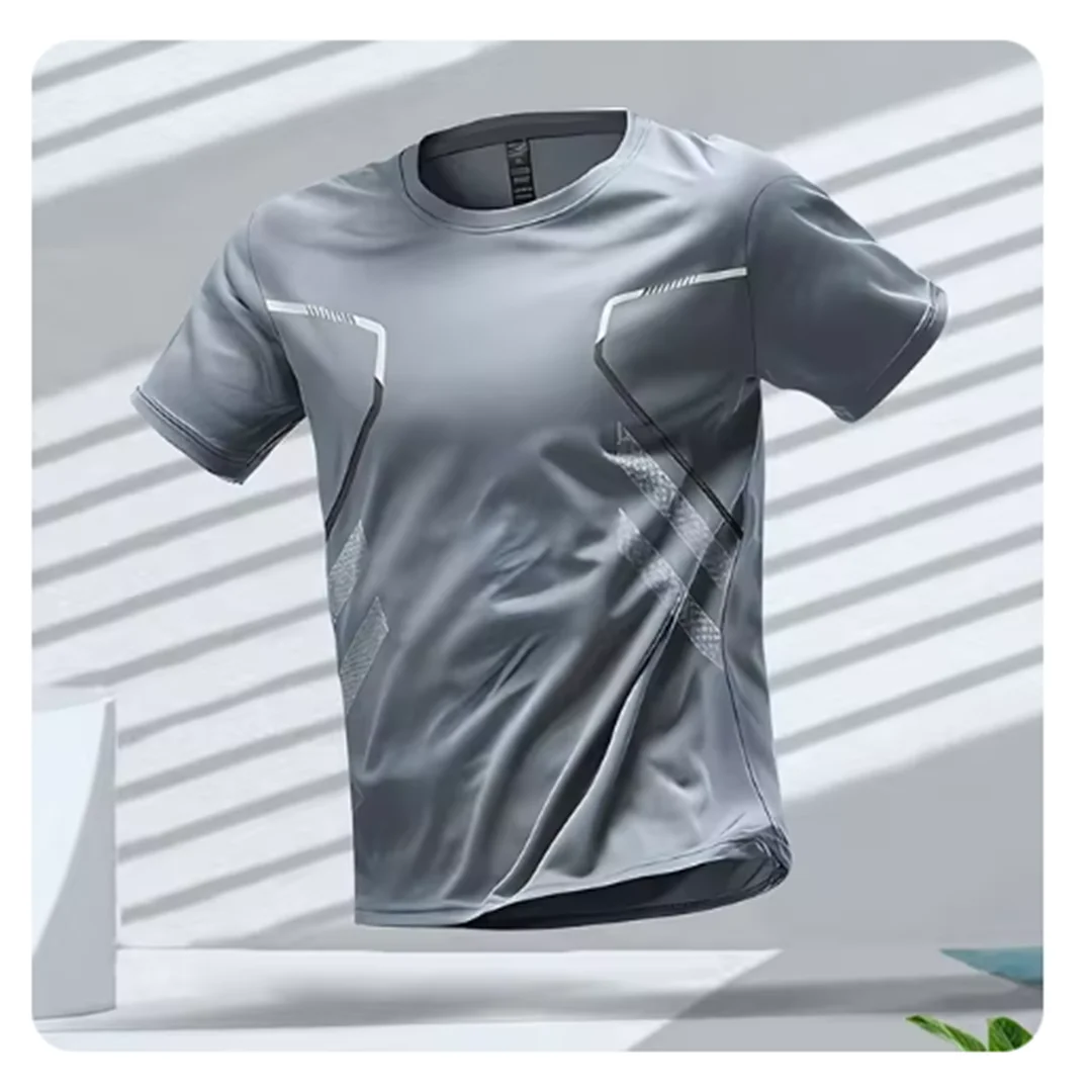 Men’s Sports T-Shirt – Short Sleeve – Lightweight – Breathable Design