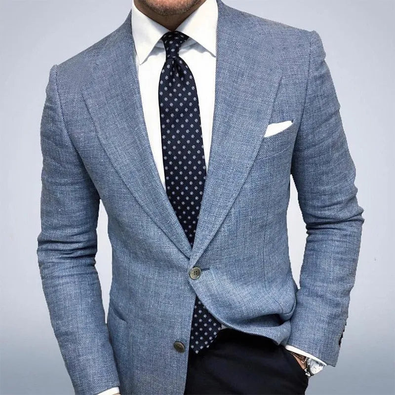 Men’s Tailored Everyday Blazer – Lightweight, Notch Lapel, Two-Button