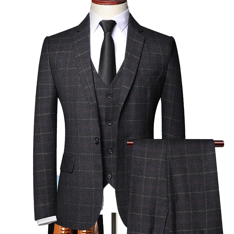 Men’s Three-Piece Suit – Vintage-Inspired Tailoring with Classic Peaky Blinders Style