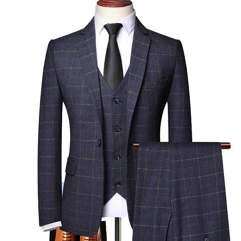 Men’s Three-Piece Suit – Vintage-Inspired Tailoring with Classic Peaky Blinders Style