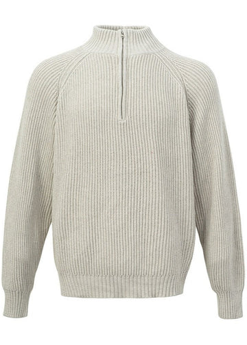 Quarter-Zip Knitted Sweater for Men