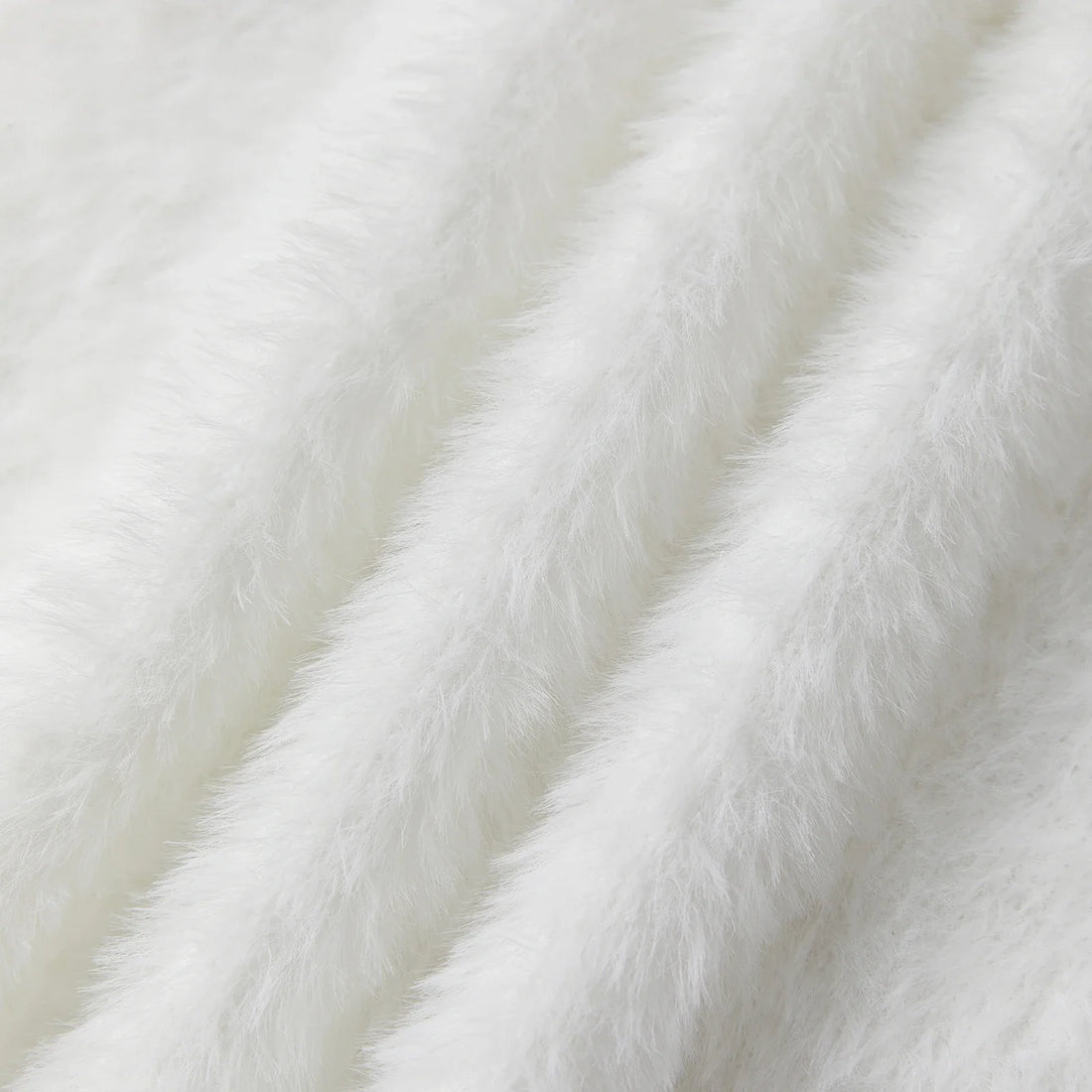 Women’s Long Faux Fur Coat – Open Front Plush Maxi Coat with Relaxed Fit