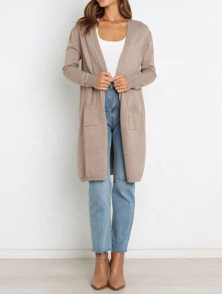 Women’s Longline Open-Front Cardigan – Casual Layer