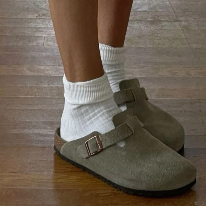 Unisex Boston Sandals – Adjustable Buckle – Slip-On Comfort – Timeless Casual Style