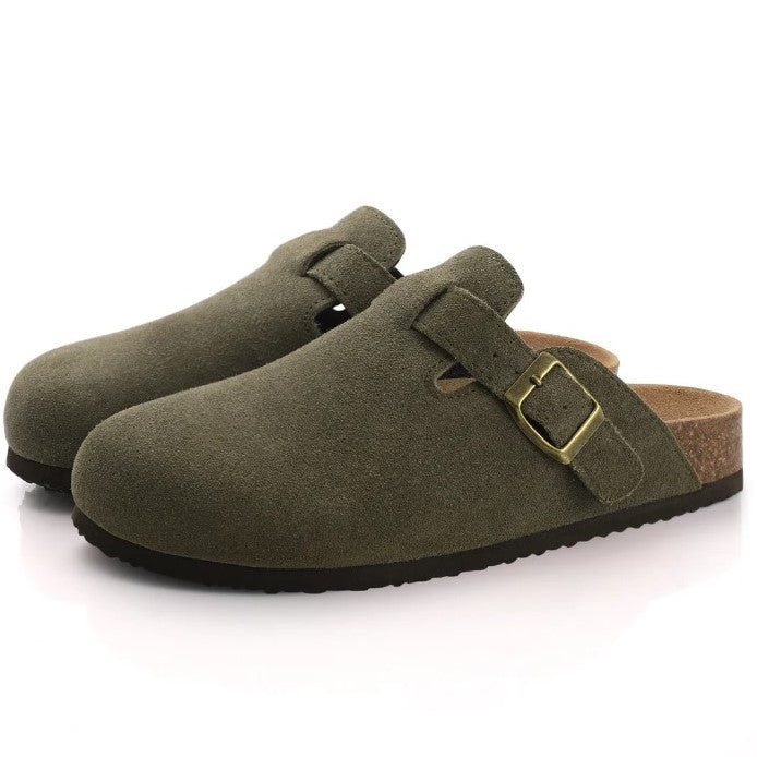 Unisex Boston Sandals – Adjustable Buckle – Slip-On Comfort – Timeless Casual Style