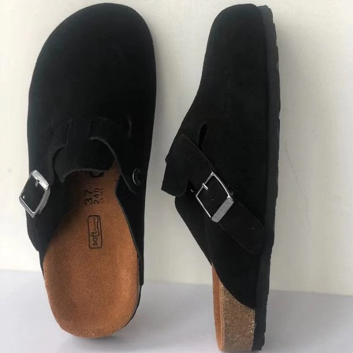 Unisex Boston Sandals – Adjustable Buckle – Slip-On Comfort – Timeless Casual Style