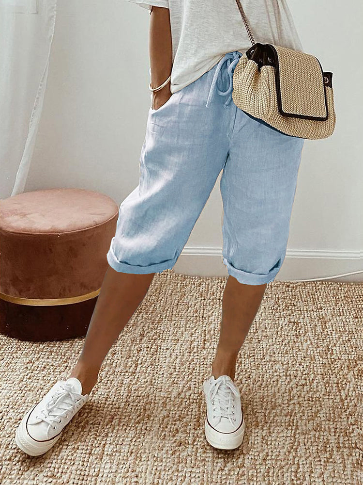 Women’s Casual Drawstring Shorts – Comfortable Summer Loungewear