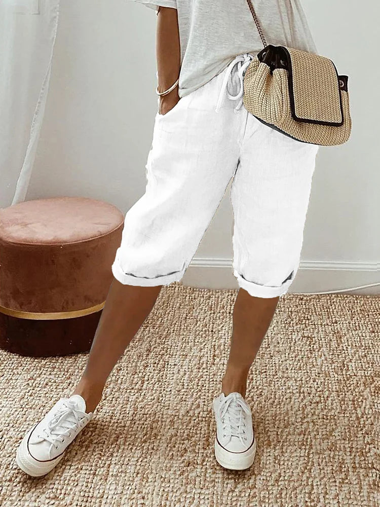Women’s Casual Drawstring Shorts – Comfortable Summer Loungewear