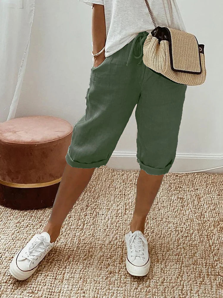 Women’s Casual Drawstring Shorts – Comfortable Summer Loungewear