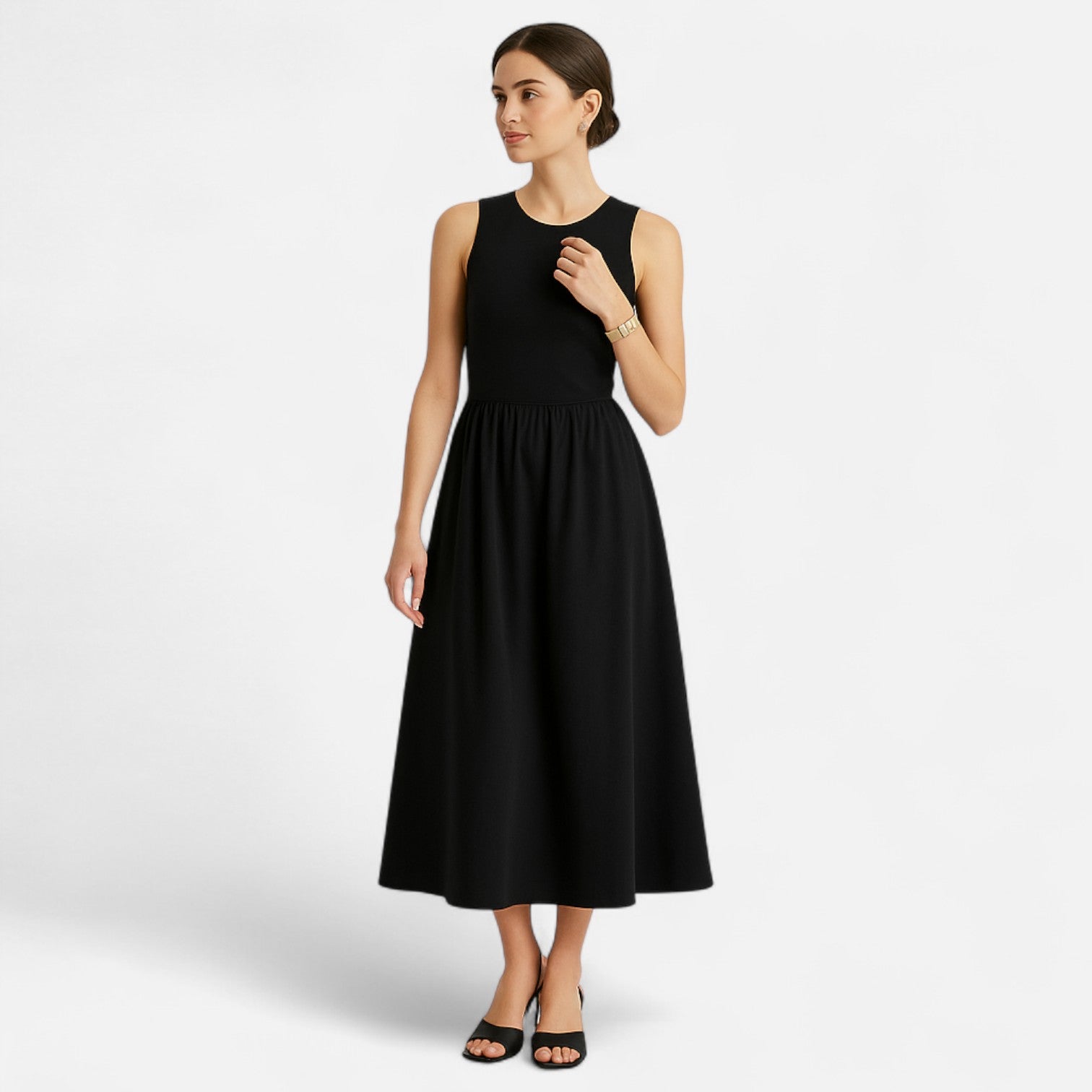 Women’s Smart Casual Sleeveless Maxi Dress – Holiday Staple
