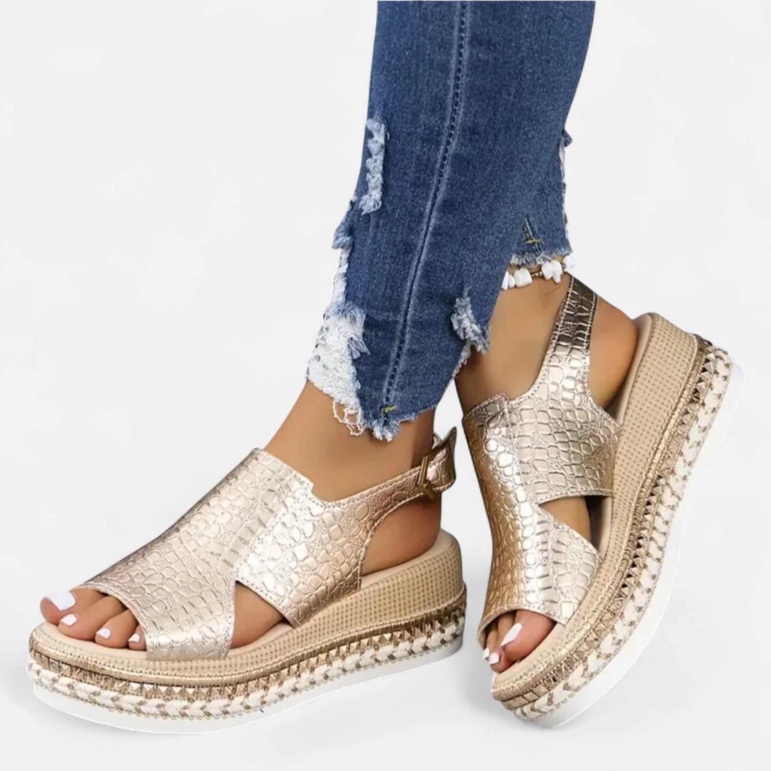 Women’s Stylish Platform Sandals – Supportive Walking Shoes