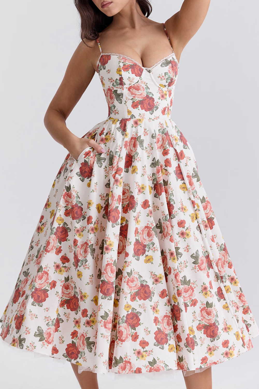 Women’s Sweetheart Neckline Evening Dress – Refined Silhouette for Formal and Special Events