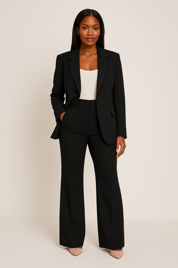 Women’s Tailored Pantsuit – Modern Blazer and Trousers