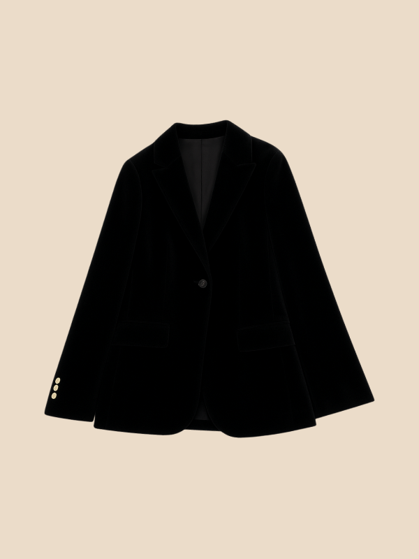 Women’s Velvet Blazer for Business and Smart Casual