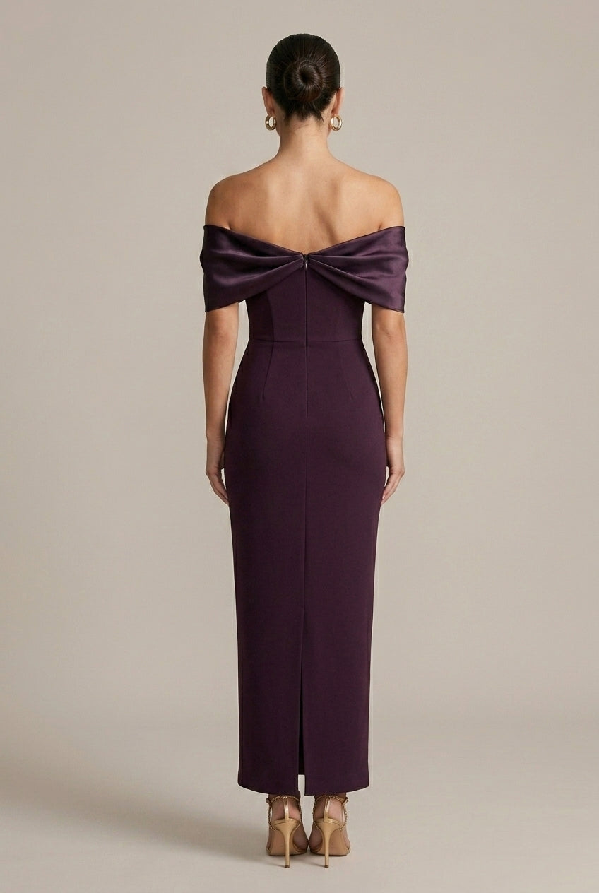 Women's Off the Shoulder Party Dress - Elegant Evening Wear