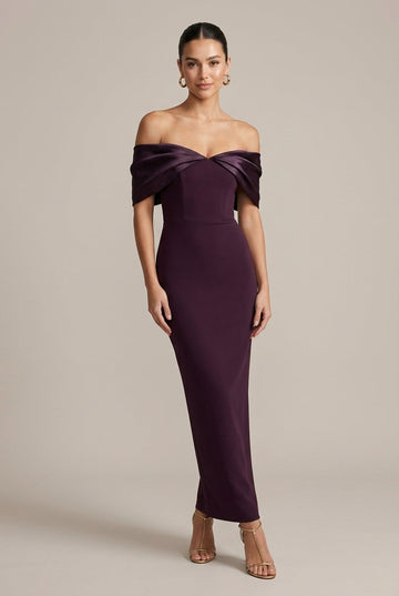 Women's Off the Shoulder Party Dress - Elegant Evening Wear